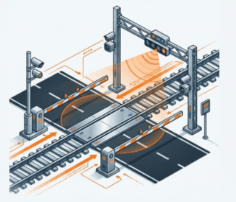 AI-monitored railway level crossing safety for Rake Guard