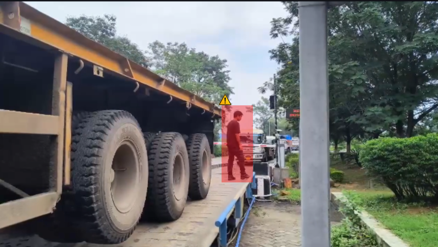 Zero weight validation before vehicle entry